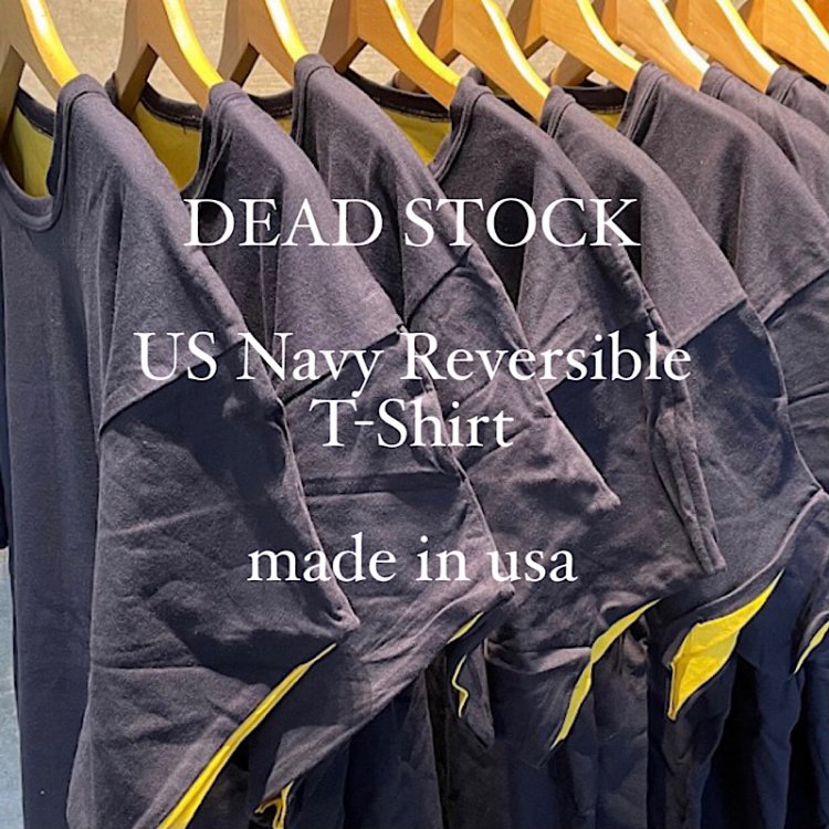 デッドストック アメリカ軍 リバーシブル 半袖メンズTシャツ US NAVY