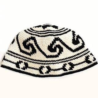 エルマレ グアテマラ ハット el mare Guatemala monotone pattern hat【ホワイトD-2】