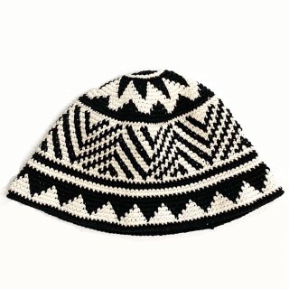 【予約販売】デルソル グアテマラ ハット DEL SOL Guatemala monotone pattern hat【ホワイトD-1】