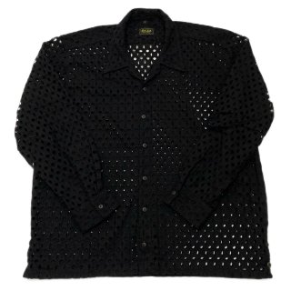 デルソル グアテマラ レースシャツ DEL SOL Guatemala lace shirt【ブラック】