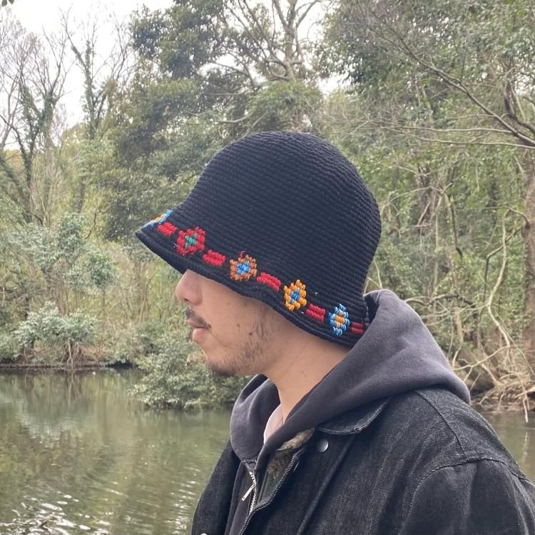 エルマレ グアテマラ ハット el mare Guatemala hat【ブラックL