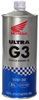 Honda(ホンダ) 2輪用エンジンオイル ウルトラ G3 SL 10W-30 4サイクル用 1L 08234-99961