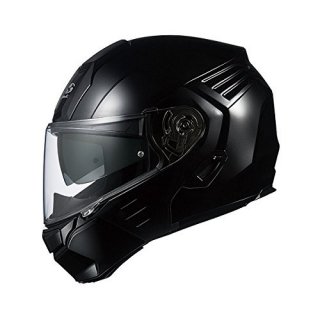 オージーケーカブト(OGK KABUTO)バイクヘルメット システム KAZAMI ブラックメタリック M (頭囲