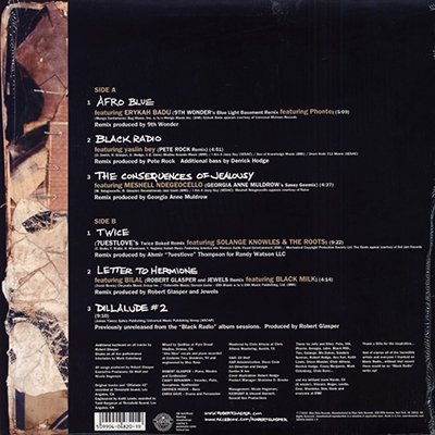 ROBERT GLASPER EXPERIMENT - BLACK RADIO RECOVERED (The Remix EP) - BOURGEON  records | ブルジョンレコード