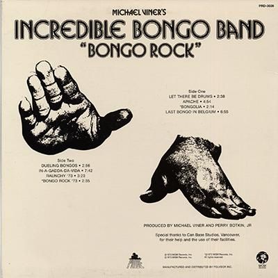 INCREDIBLE BONGO BAND - BONGO ROCK (LP) - BOURGEON records