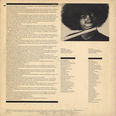 BOBBI HUMPHREY - BLACKS AND BLUES (LP) - BOURGEON records | ブル 