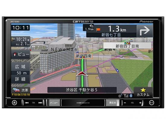 パイオニア 楽ナビ AVIC-RL802-D 8V型(インチ) カーナビ|PC