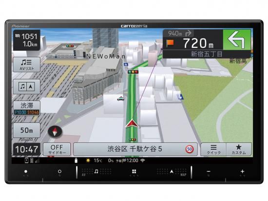 パイオニア 楽ナビ AVIC-RL901 8V型(インチ) カーナビ|PC