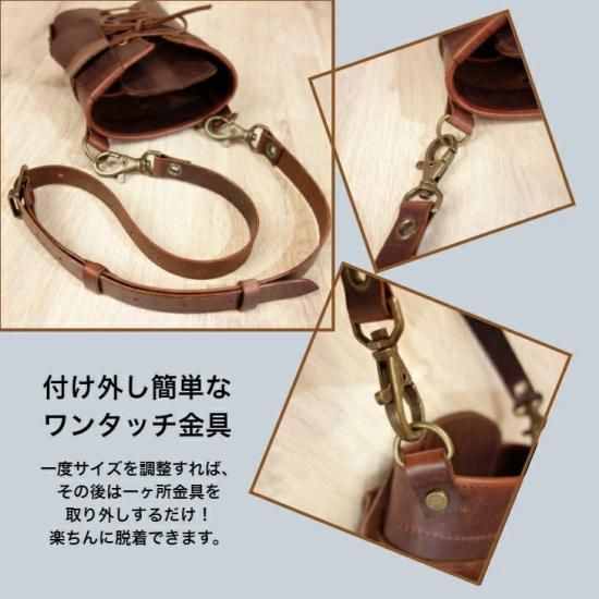 ヌメ革ブラック、ローズ型押しの蓋付き大容量シザーケース ヌメ革ナチュラルローズ型押しの大人可愛いシザーケース - coocs