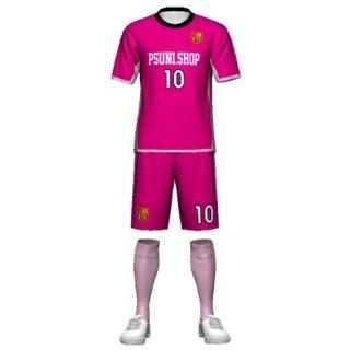 サッカー昇華ユニフォーム3点セット Red - スポーツソックス