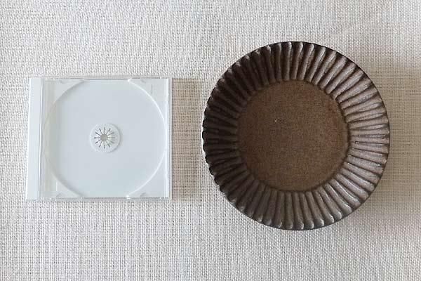 小澤基晴|(訳あり)ブロンズ しのぎ6寸皿|和食器通販|暮らしの