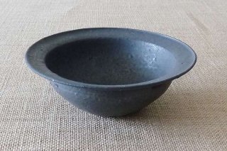 鉄釉 ４寸リム鉢