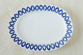 楕円皿（ブルー）