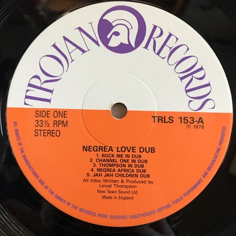 Linval Thompson / Negrea Love Dub - レコード・ショップ