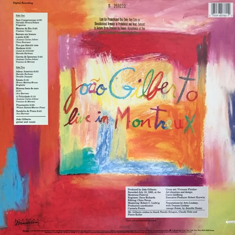 Joao Gilberto / Live In Montreux - レコード・ショップ