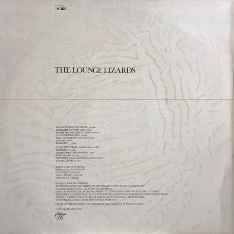 The Lounge Lizards / S.T / UK Original - レコード・ショップ