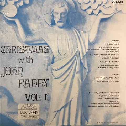 LP John Fahey / Christmas With John Fahey Volume II / US