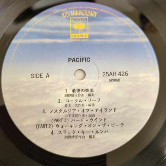 LP 細野晴臣, 鈴木茂, 山下達郎 / Pacific / JP Original