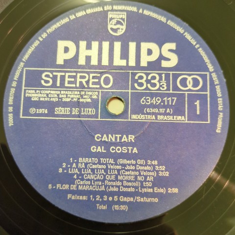 LP Gal Costa / Cantar / Brazil Original - レコード・ショップ