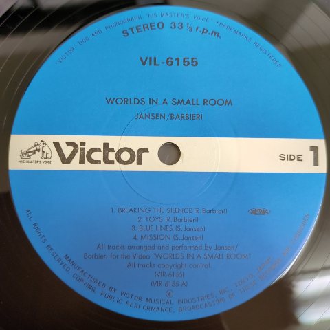 LP Jansen ・ Barbieri / Worlds In A Small Room 未知への空間 / JP