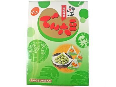 でん六 小袋でん六豆(テトラ)ケース入れ - 道の駅 川のみなと長井