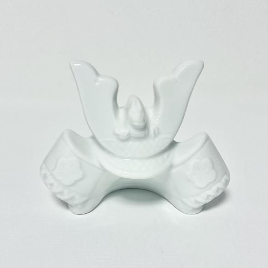 白磁のカブト - 白磁販売専門店 Painter's Garden｜ポーセラーツ