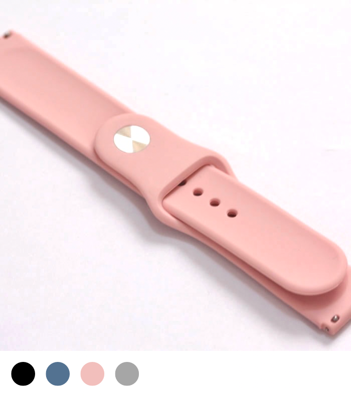 4色展開【替えベルト】スマートウォッチ用シリコンベルト 幅20mm