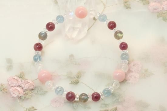 復縁/恋愛運UP】ピンクオパール・ピンクトルマリン・アクア