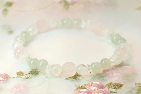 【恋愛運アップ】最高品質！ピンクアメジストハート・トルマリン共生⭐️瑪瑙皮　N74 恋愛成就 ピンクアメジスト ブレスレット 14Kゴールドフィルド