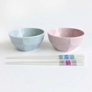 箸・飯碗ペアセット マリア / 抗菌