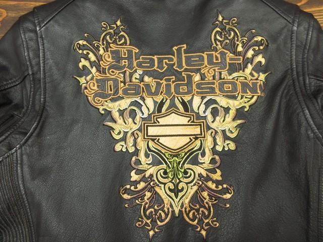 ハーレーダビッドソン レディース GOLDEN ARABESQUE レザー