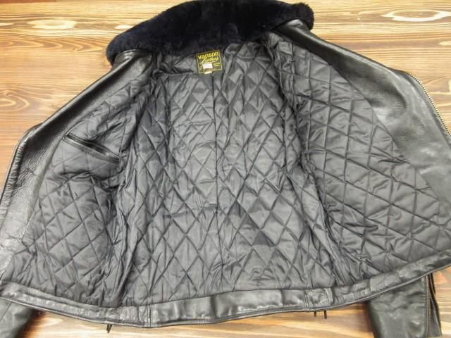 バンソン オールド品 E ハイウェイマン 特製ムートン襟ボア＋