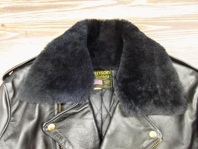 vanson model E ハイウェイマン 36 襟ボア付き vanson model E ハイウェイマン 36 襟ボア付き - メルカリ