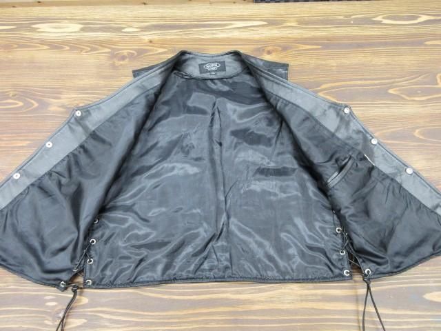 ホーンワークス サイドレースアップレザーベスト LL - 革屋Marvy