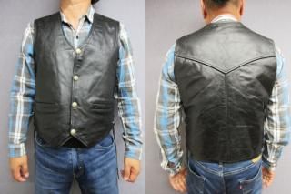 Vintage レザーベスト サイド編み上げ 本革 ダークブラウン XXXL 楽天市場】編み上げ レザー ベストの通販