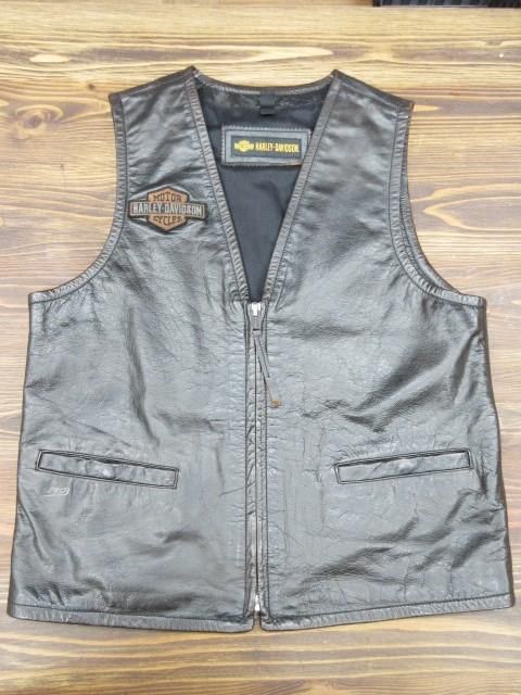 ハーレーダビッドソン 「Eagle Distressed」レザーベスト スリム ハーレーダビッドソン 「Eagle Distressed」レザーベスト スリム