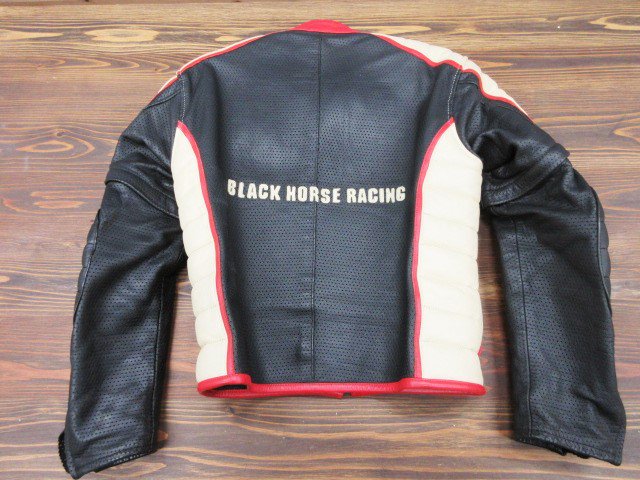 カドヤ　BlackHorse パンチングメッシュ　２Wayレザージャケット　LL（L相当 - 革屋Marvy(マービー)【革鞄・革製品】