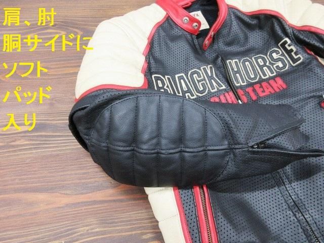 カドヤ BlackHorse パンチングメッシュ 2Wayレザージャケット カドヤ BlackHorse パンチングメッシュ 2Wayレザージャケット