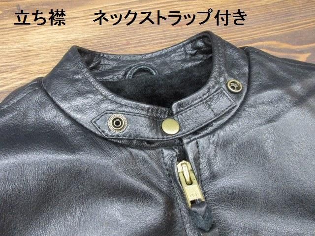 63Leathers 裏ボア シングルライダースジャケット XL(L相当 63Leathers 裏ボア シングルライダースジャケット XL(L相当
