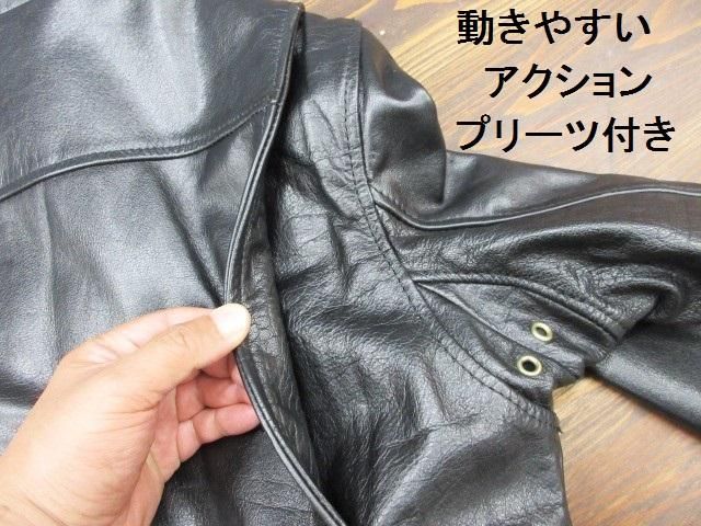 63Leathers 裏ボア シングルライダースジャケット XL(L相当 63Leathers 裏ボア シングルライダースジャケット XL(L相当