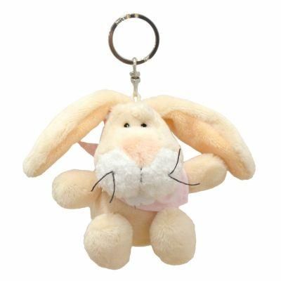 スプリングラビット ベージュ 8cm ぬいぐるみ NICI(ニキ)/キーリング