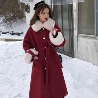 cocoselect 2way アウター ファーコート ワンホン ワンホンファーコート - ワンホンファッション・中国レディース