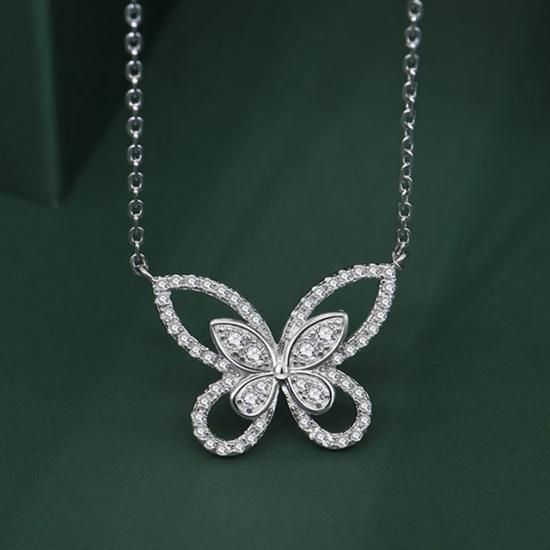 【新品未使用】【SWAROVSKI】【Disney】ネックレス　バタフライ