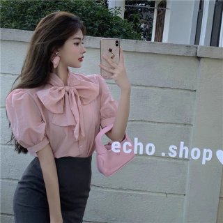 puffsleeve PINK tops