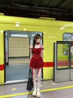 red lace onepiece