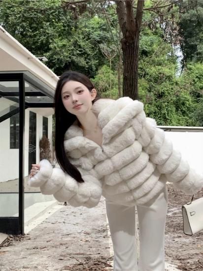 cocoselect 2way アウター ファーコート ワンホン ワンホンファーコート - ワンホンファッション・中国レディース