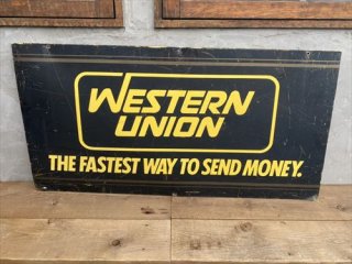 Vintage Western Union スチールサイン【送料無料】