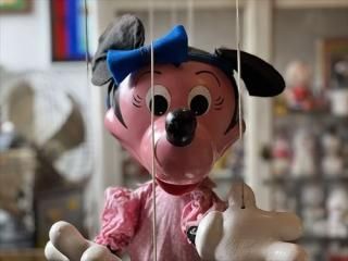 Vintage Pelham Puppets Minnie mouse/ミニー 店頭用 ディスプレイ パペット