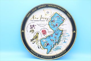 Vintage New Jersey State Tray/ニュージャージー 記念 トレイ