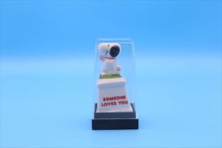 70s Aviva Snoopy Mini Ceramic trophy/SOMEONE LOVES YOU/セラミックトロフィー